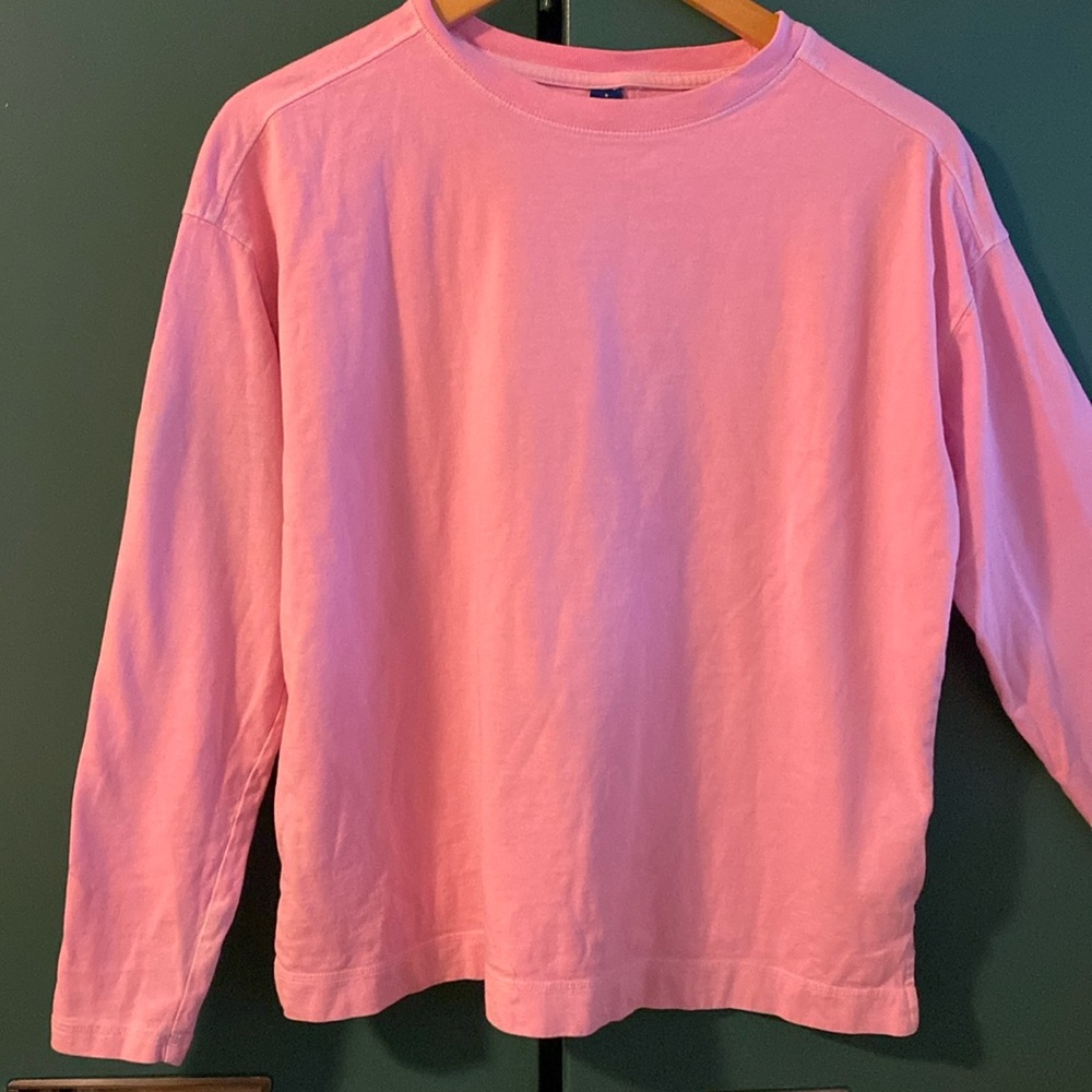 Bubble gum Barbie pink long sleeved tee